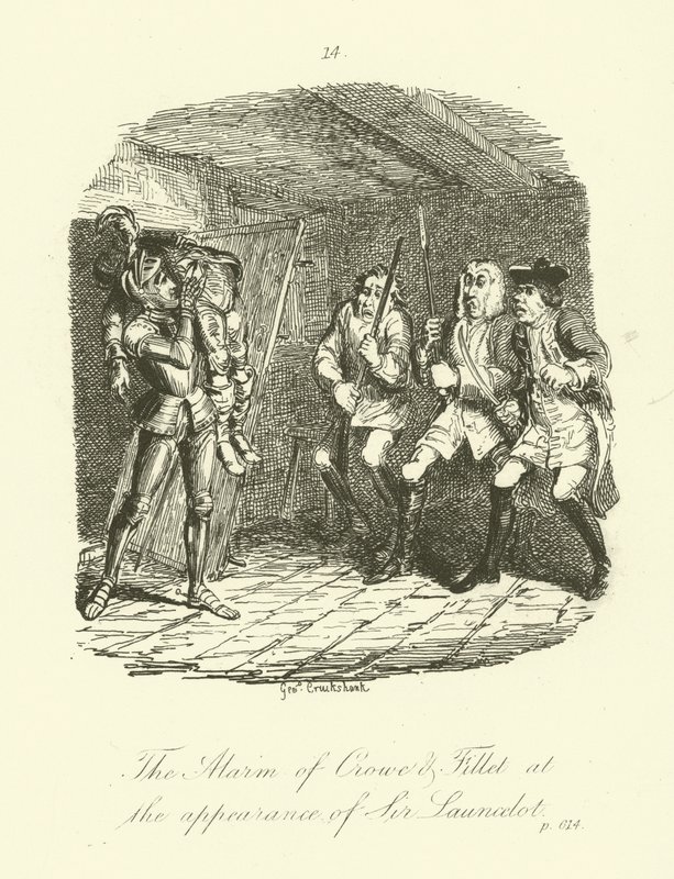 Illusztráció a Launcelot Greaveshez, Tobias Smollett alkotó: after George Cruikshank