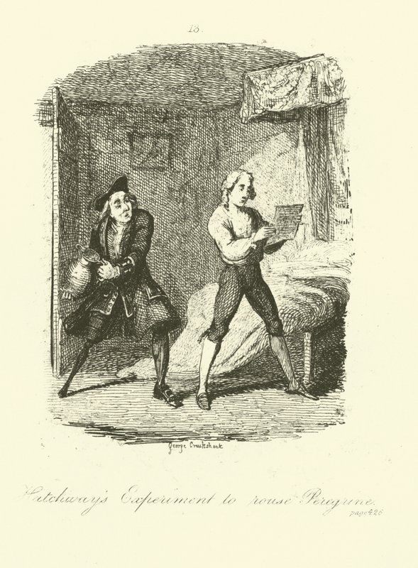Illusztráció: Tobias Smollett Vándorsólyom páchoz alkotó: after George Cruikshank