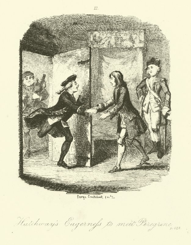 Illusztráció: Tobias Smollett Vándorsólyom páchoz alkotó: after George Cruikshank