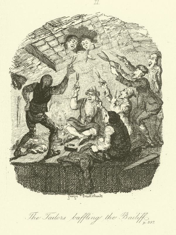 Illusztráció: Tobias Smollett Vándorsólyom páchoz alkotó: after George Cruikshank