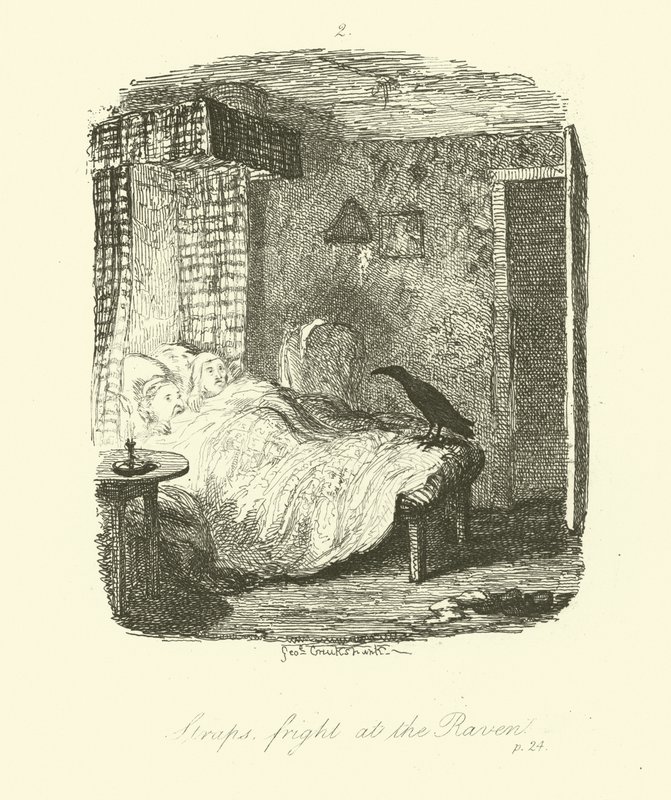 Illusztráció Roderick Random számára, Tobias Smollett alkotó: after George Cruikshank