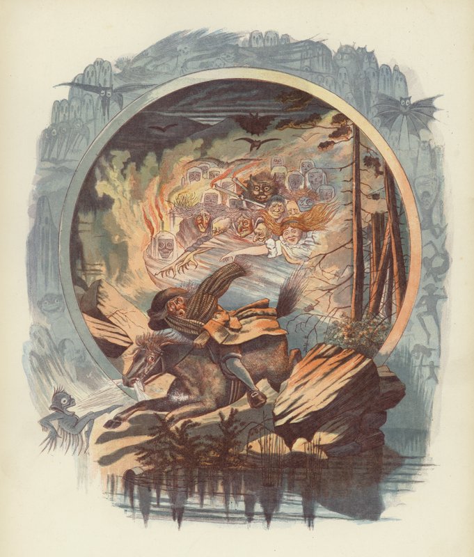 Illusztráció a Tam OShanterhez, Robert Burns alkotó: after George Cruikshank