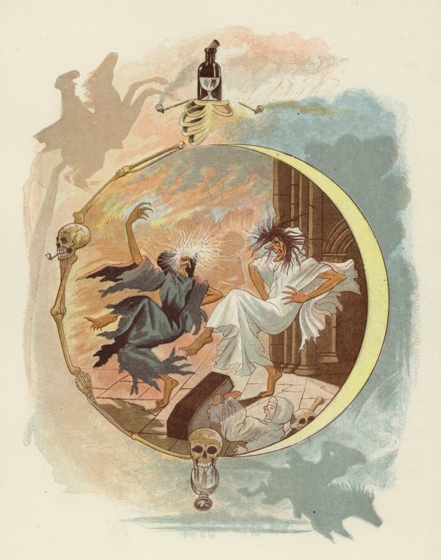 Illusztráció a Tam OShanterhez, Robert Burns alkotó: after George Cruikshank