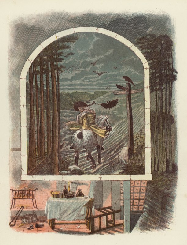 Illusztráció a Tam OShanterhez, Robert Burns alkotó: after George Cruikshank