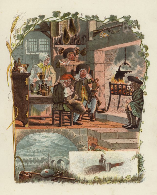 Illusztráció a Tam OShanterhez, Robert Burns alkotó: after George Cruikshank