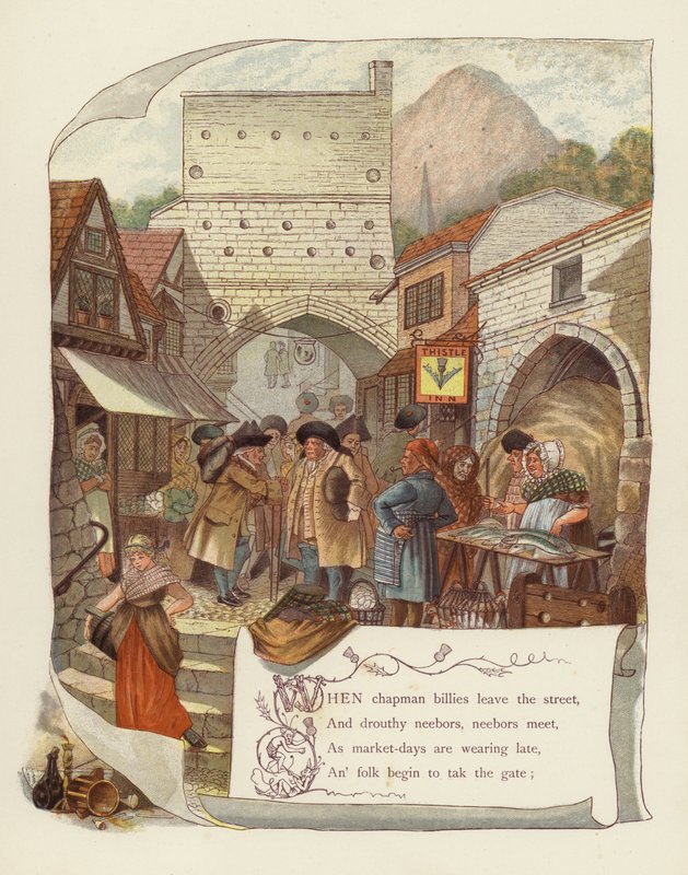 Illusztráció a Tam OShanterhez, Robert Burns alkotó: after George Cruikshank