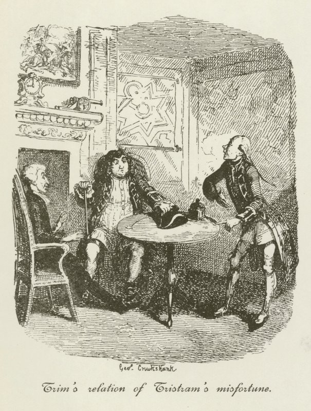 Illusztráció Tristram Shandy számára alkotó: after George Cruikshank