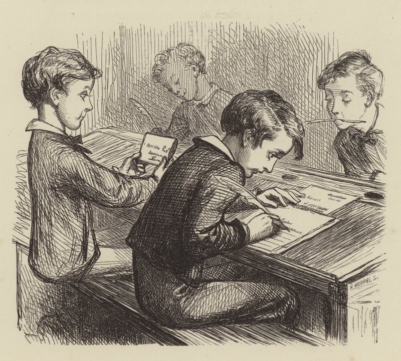 Az otthoni levél alkotó: after George Housman Thomas