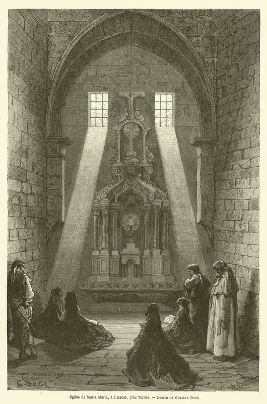 Santa Maria templom Illescaban, Toledo közelében alkotó: Gustave after Dore