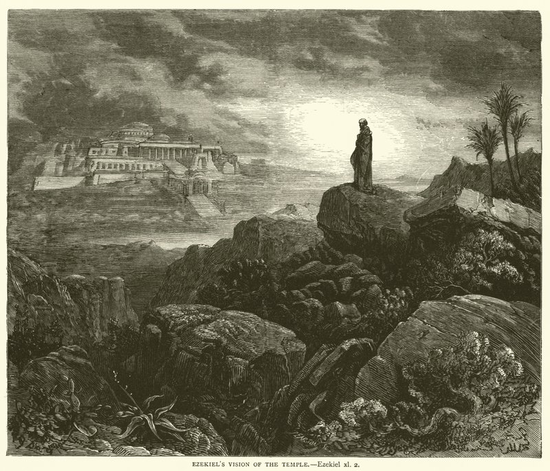 Ezékiel látomása a templomról, Ezékiel, xl, 2 alkotó: Gustave after Dore