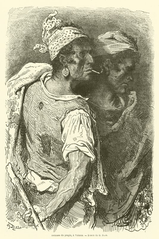 A nép emberei Valenciában alkotó: Gustave after Dore
