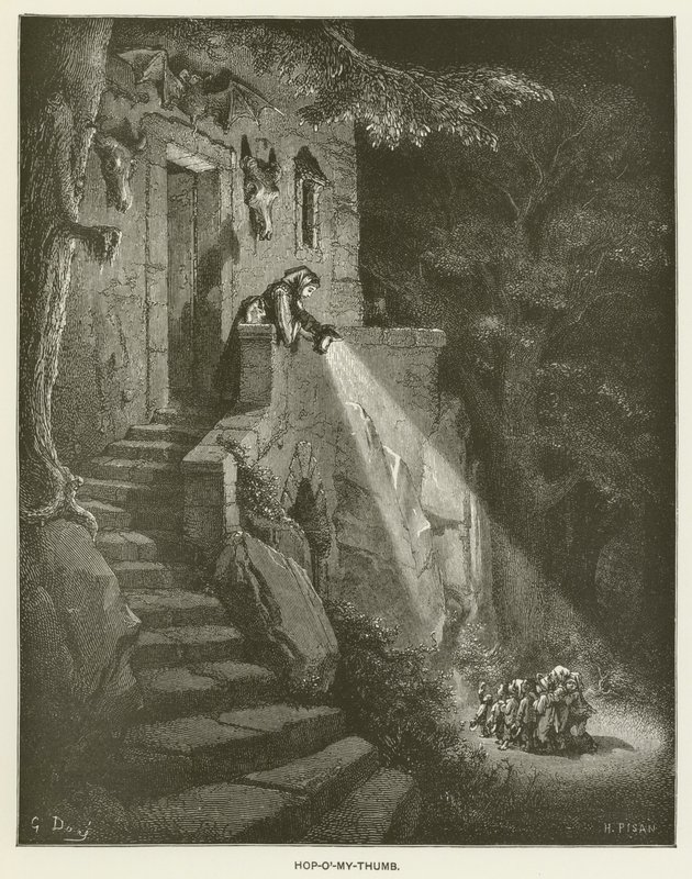 Hop-o-My-Thumb alkotó: Gustave after Dore