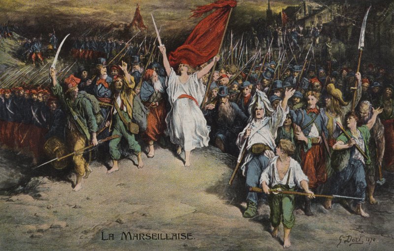 A Marseillaise, 1870 alkotó: Gustave after Dore