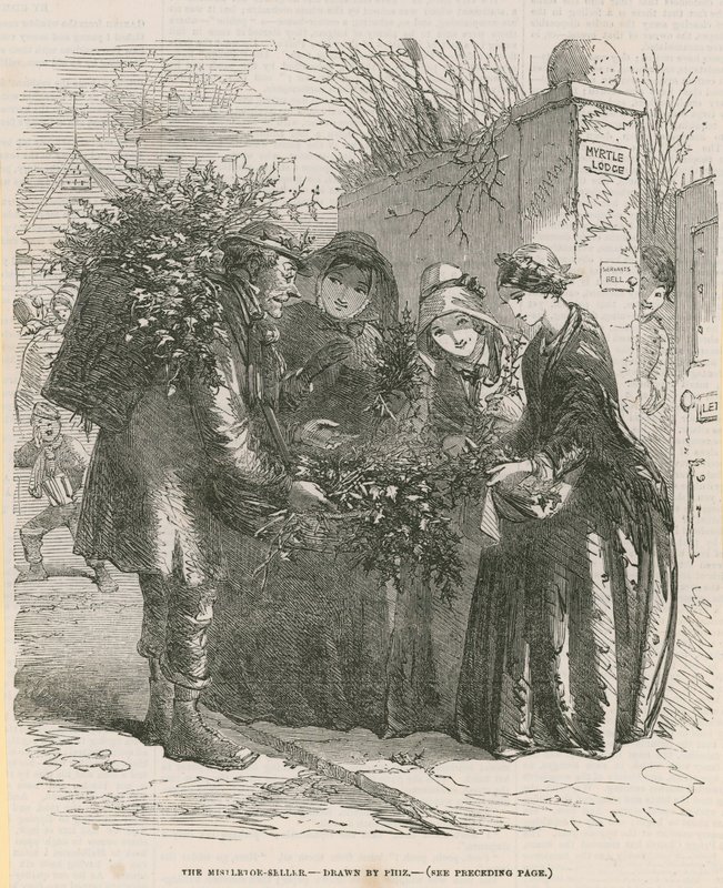 A fagyöngy eladó (metszet) alkotó: after Hablot Knight Browne