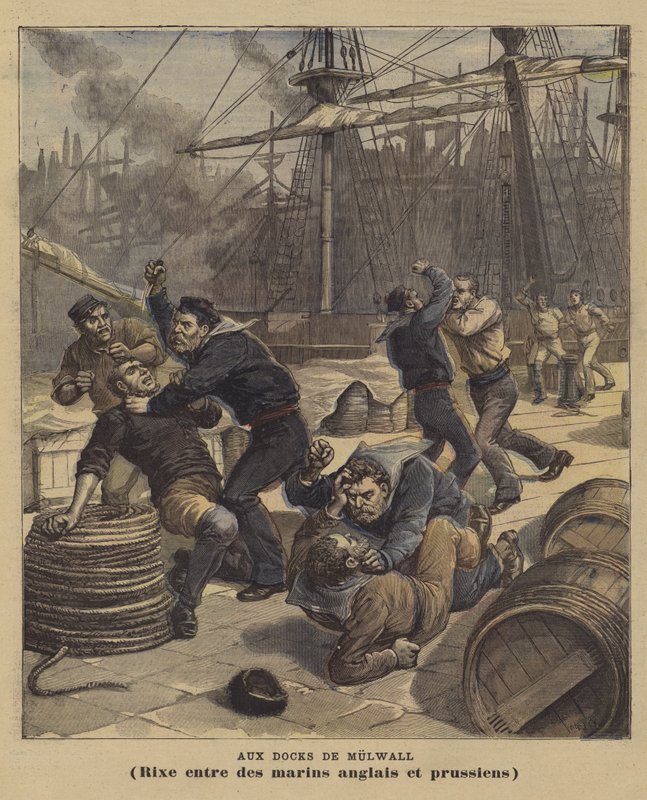 A Millwall Docksban alkotó: after Henri Meyer