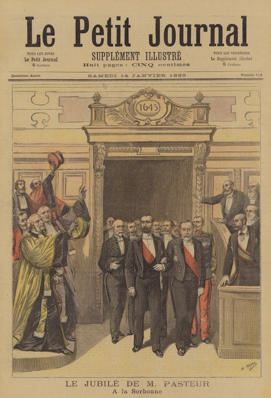Louis Pasteur 70. születésnapja tiszteletére rendezett ünnepségek a Sorbonne-on alkotó: after Henri Meyer