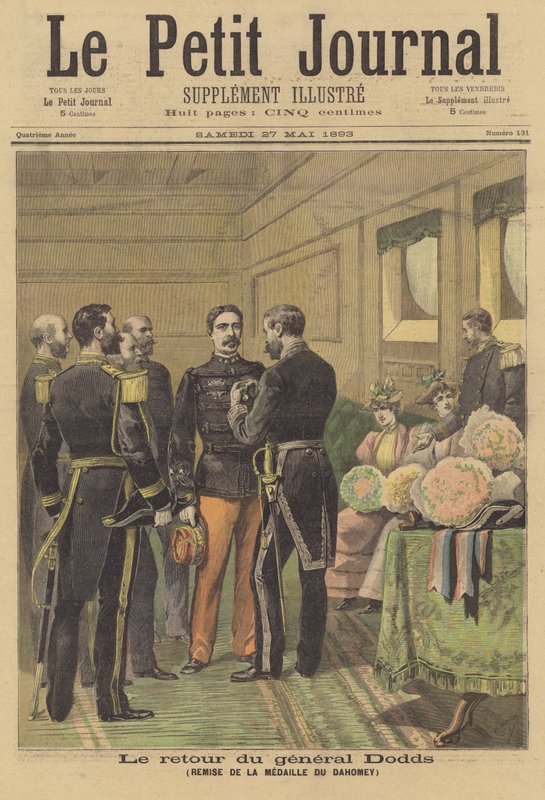 Dodd tábornok Dahomey-érmet kapott Franciaországba való visszatérésekor alkotó: after Henri Meyer