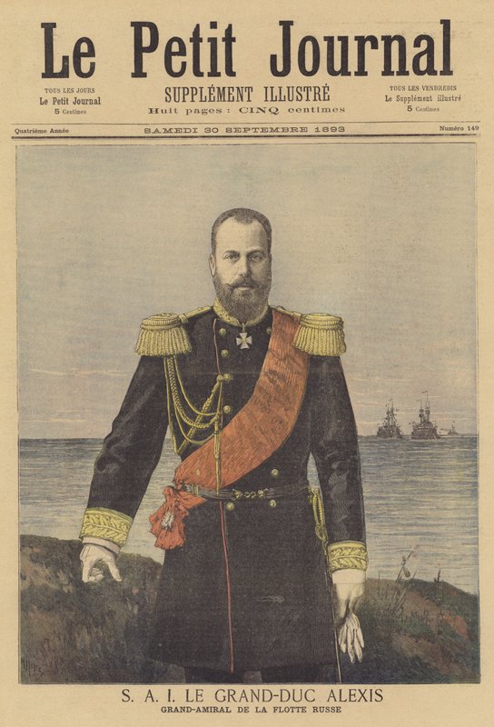 Alekszej nagyherceg, az orosz flotta főadmirálisa alkotó: after Henri Meyer