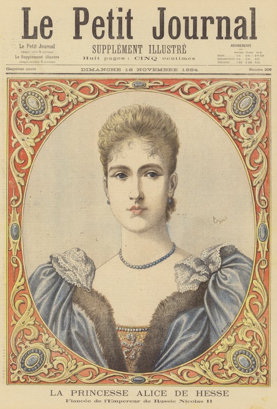 Alix hesseni hercegnő, II. Miklós orosz cár menyasszonya alkotó: after Henri Meyer