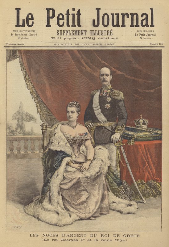 I. György király és Olga görög királynő ezüst házassági évfordulója alkotó: after Henri Meyer
