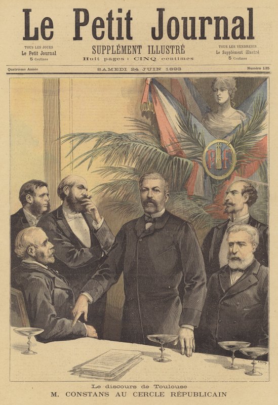 Jean Antoine Ernest Constans beszéde a Cercle Republicainhoz Toulouse-ban alkotó: after Henri Meyer