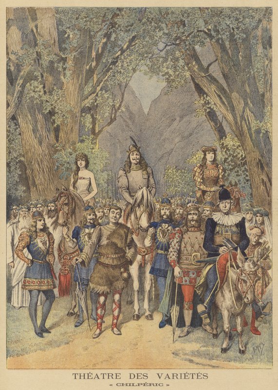 A Chilperic című komikus opera a Theater des Varietesben alkotó: after Henri Meyer