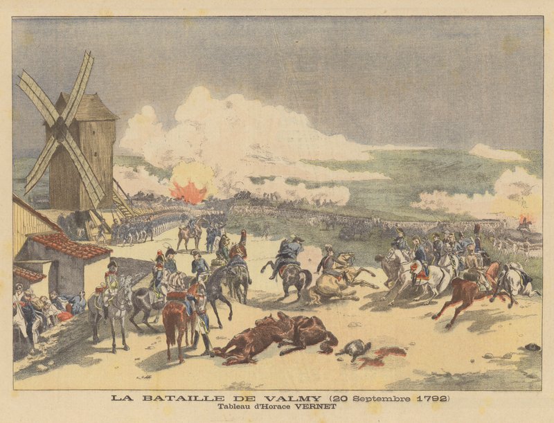 A valmyi csata (1792. szeptember 20.) alkotó: after Horace Vernet