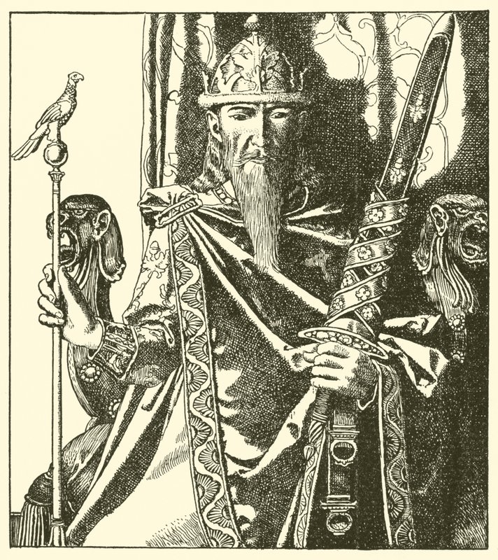 Márk cornwalli király alkotó: after Howard Pyle