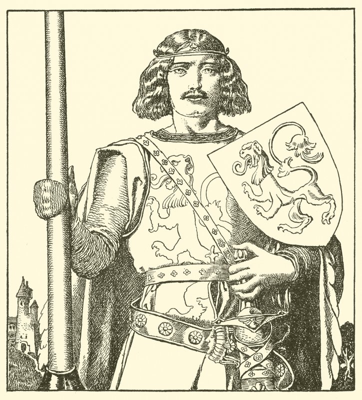 Sir Tristram Lyonesse-ból alkotó: after Howard Pyle