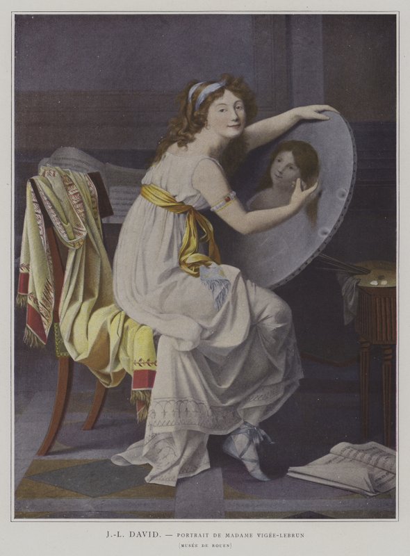 Madame Vigee-Lebrun portréja alkotó: after Jacques Louis David