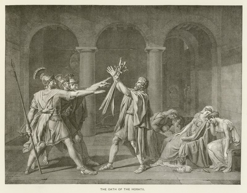 A horatiak esküje alkotó: after Jacques Louis David