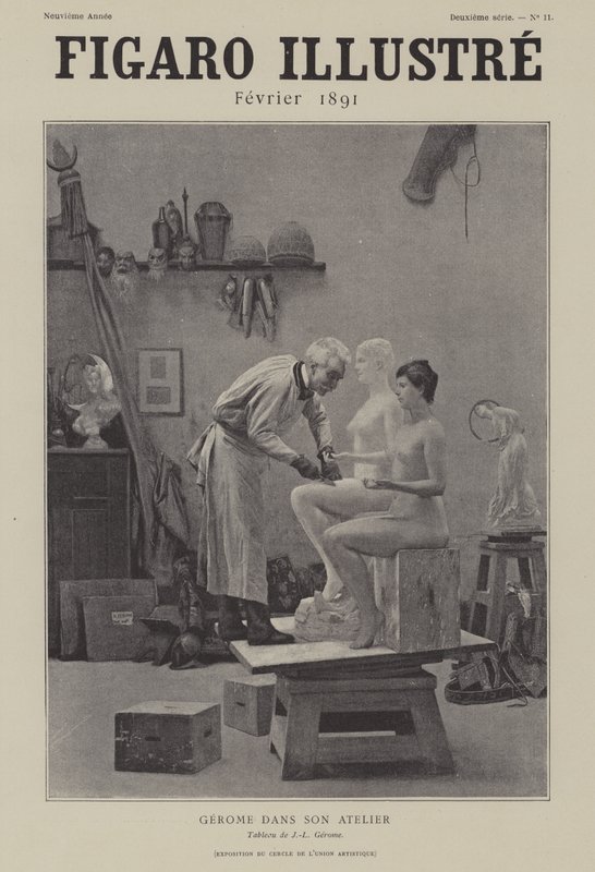Gerome a stúdiójában alkotó: after Jean Leon Gerome