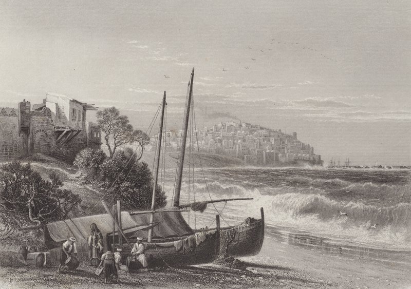 Jaffa, az ókori Joppa alkotó: after John Douglas Woodward