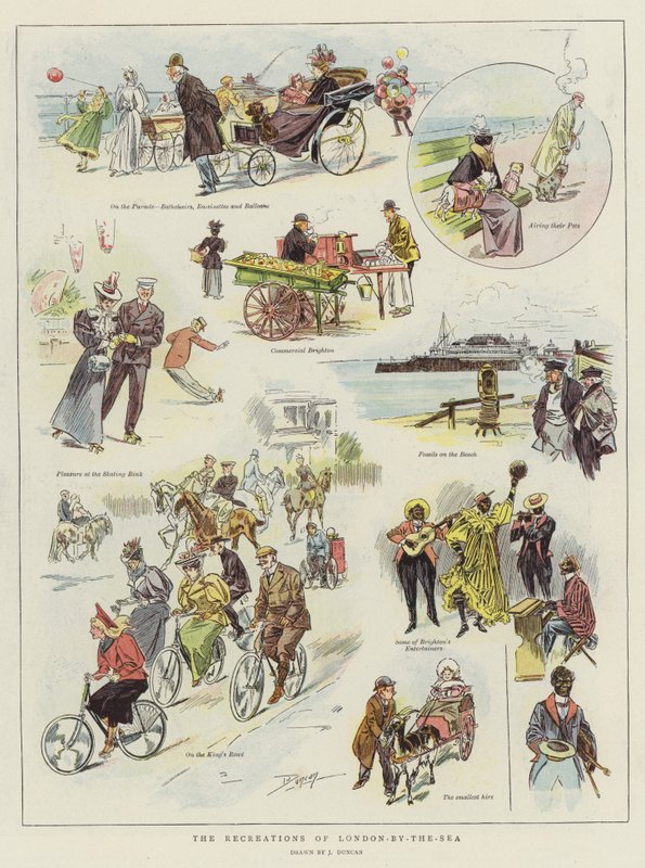 A London-by-the-Sea kikapcsolódásai (chromolitho) alkotó: after John Duncan
