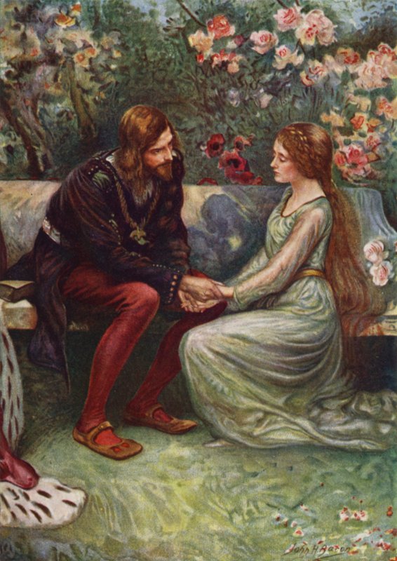 Henrik herceg és Elsie a kertben alkotó: after John Henry Frederick Bacon