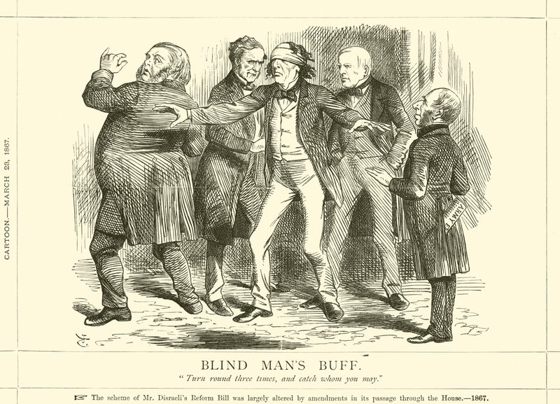 Szembekötősdi alkotó: after John Tenniel