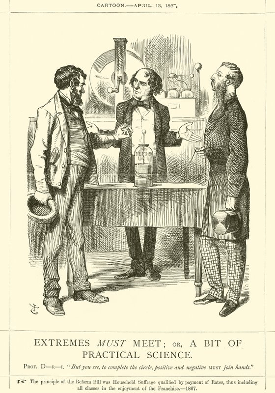 A szélsőségeknek találkozniuk kell; vagy egy kis gyakorlati tudomány alkotó: after John Tenniel
