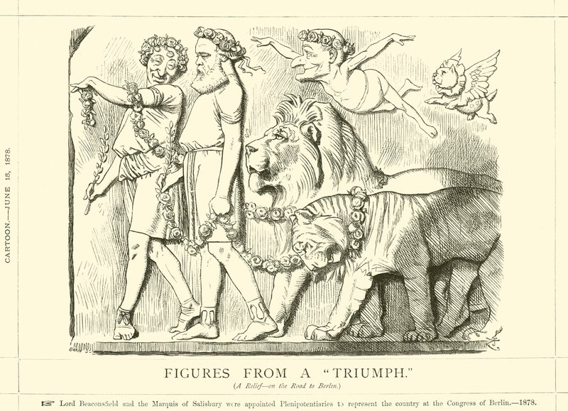 Figurák egy diadalból alkotó: after John Tenniel