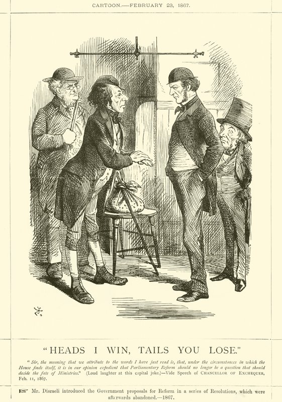 Fejeket én nyerek, farkat te veszítesz alkotó: after John Tenniel