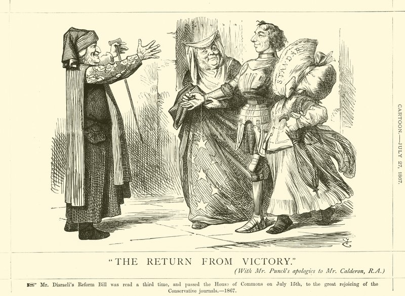 A visszatérés a győzelemből alkotó: after John Tenniel
