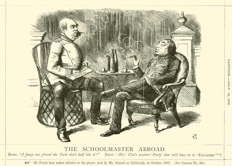 Az iskolamester külföldön alkotó: after John Tenniel
