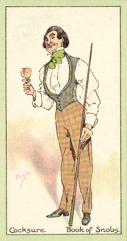 Cocksure, Sznobok könyve (chromolitho) alkotó: after Joseph Clayton Clarke