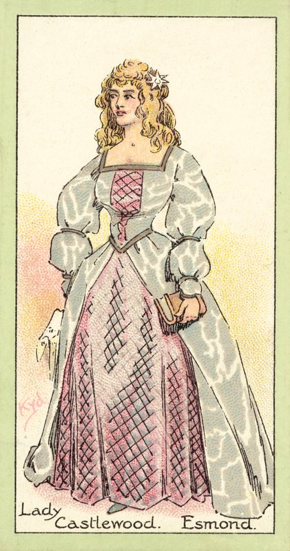 Lady Castlewood, Esmond (chromolitho) alkotó: after Joseph Clayton Clarke