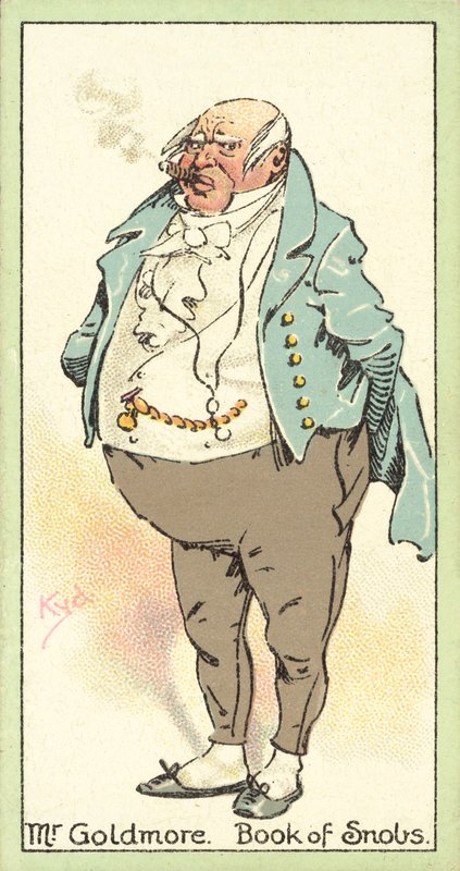 Mr Goldmore, Sznobok könyve (chromolitho) alkotó: after Joseph Clayton Clarke