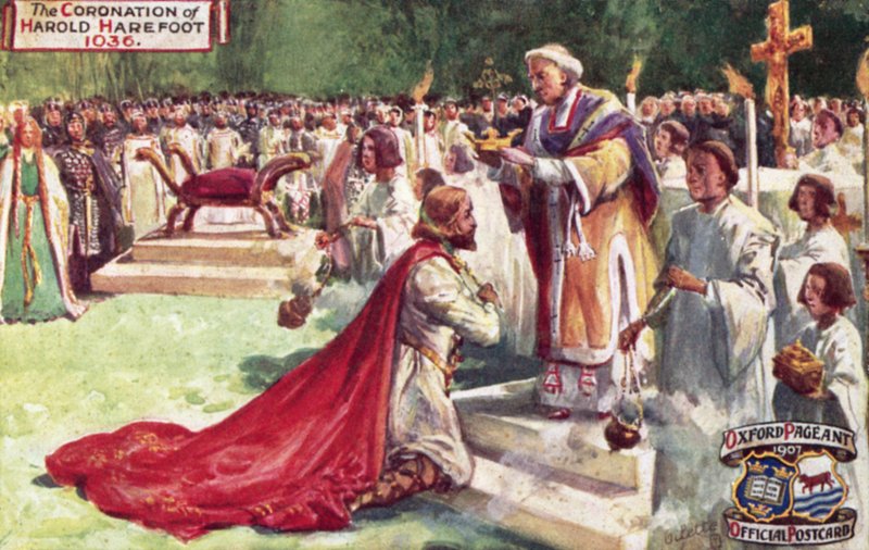 Harold Harefoot koronázása, 1036 alkotó: Joseph (after) Finnemore