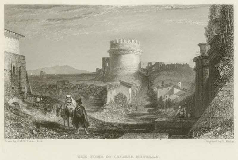 Cecilia Metella sírja alkotó: after Joseph Mallord William Turner