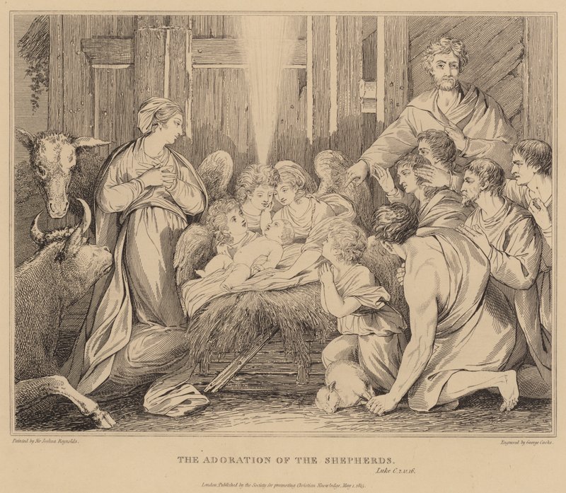 A Pásztorok imádása, Lukács alkotó: after Joshua Reynolds