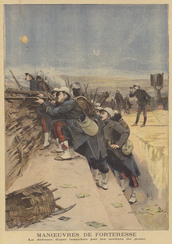 A francia hadsereg manőverei alkotó: after Lionel Royer