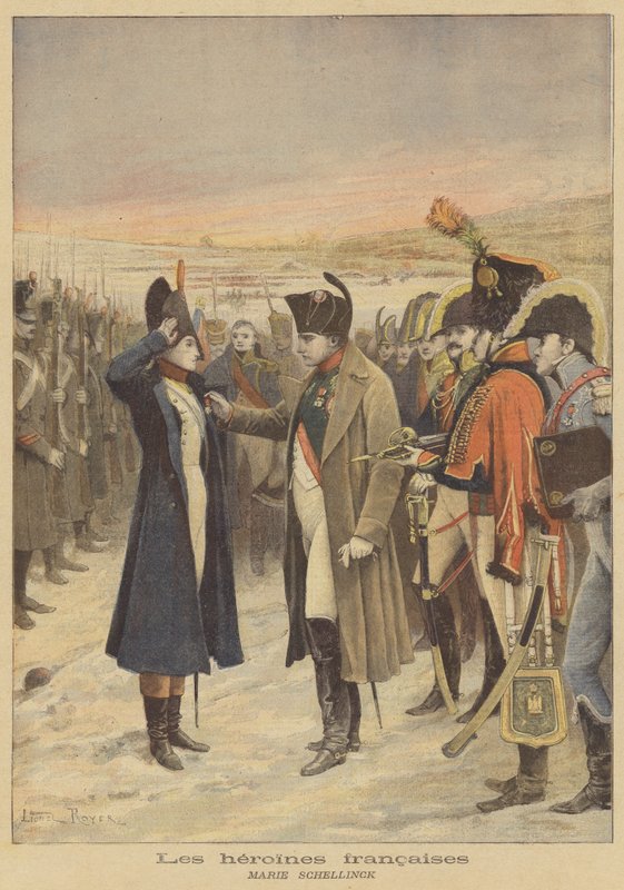 Francia hősnők: Marie Schellinck alkotó: after Lionel Royer