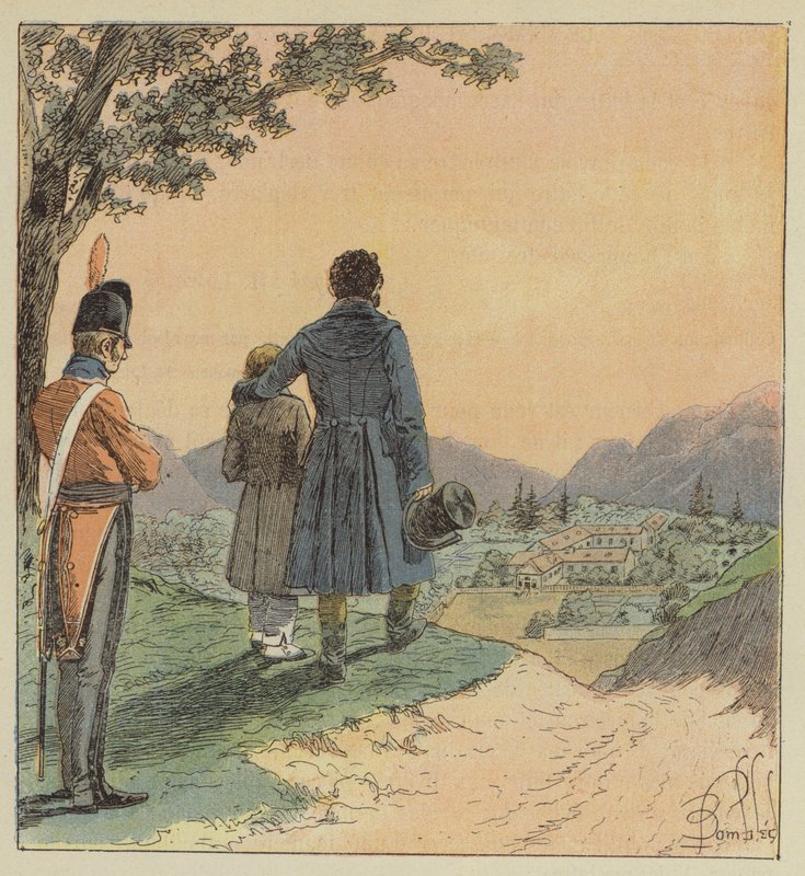 Búcsú Longwoodtól alkotó: after Louis Charles Bombled